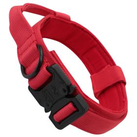 Fashion Personalized Tactical Dog Collar (Option: Red-M)
